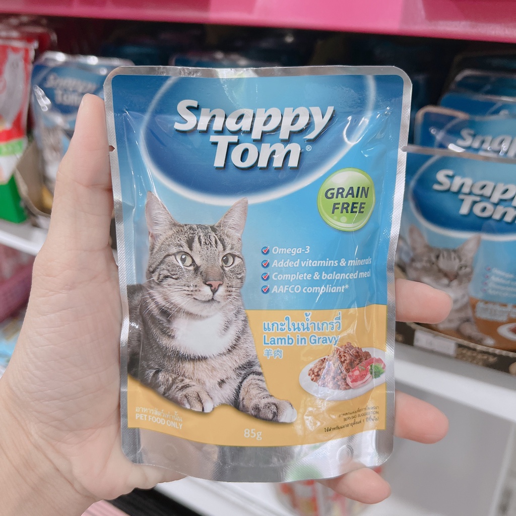 Pate snappy tom gói 85g cho chó mèo