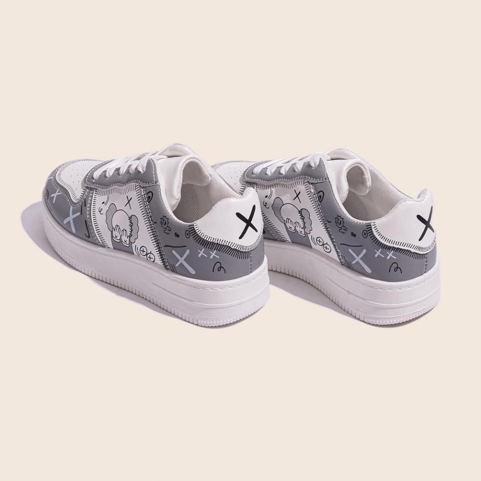 🖱 Giày Sneaker Nữ Giày BOM Thể Thao Đế Cao 4 Phân Kiểu Dáng Ulzzang Hàn Quốc Mới Nhất giayBOM GB Prime Textures B1648