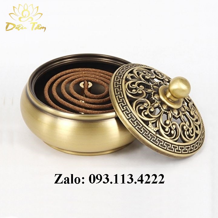 Trầm Hương Lư đốt trầm chất liệu đồng nguyên khối - Đẹp, độc, lạ đáp ứng mọi nhu cầu chơi trầm