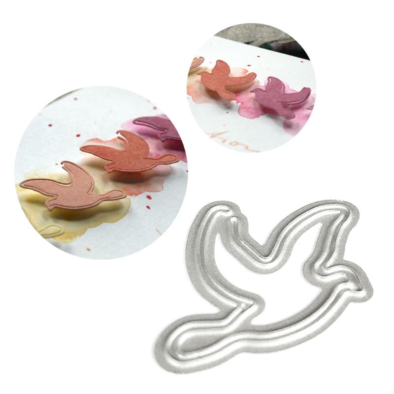 Khuôn Cắt Thẻ Trang Trí Album Hình Chim Bằng Kim Loại