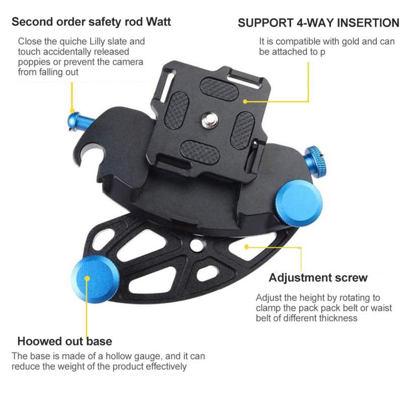 Kẹp Giữ Máy Ảnh Bằng Kim Loại Bền Và Tiện Lợi Dành Cho Gopro 10 9 SLR