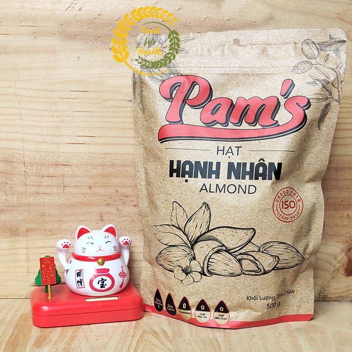 Hạnh nhân rang tách vỏ Pam's 500g