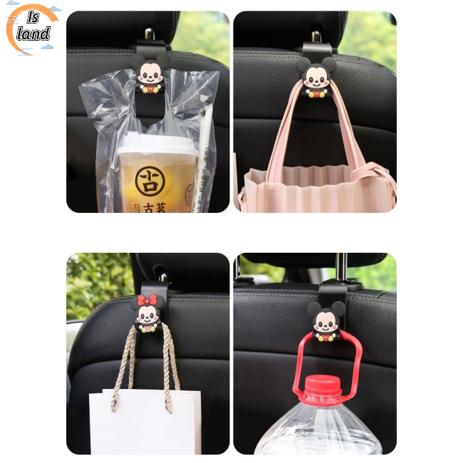 Móc treo đồ gắn sau lưng ghế xe hơi họa tiết hoạt hình