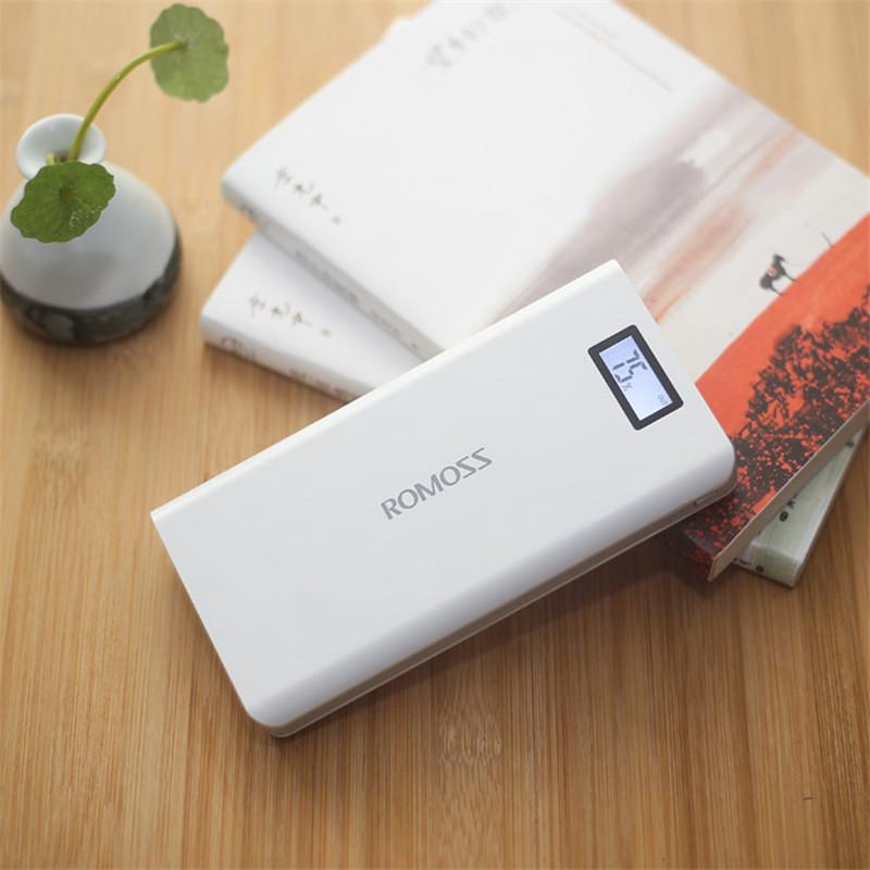 Pin sạc dự phòng Romoss Simple 20 20.000mAh - Tích hợp màn hình LCD - Hàng chính hãng [CDB100010]