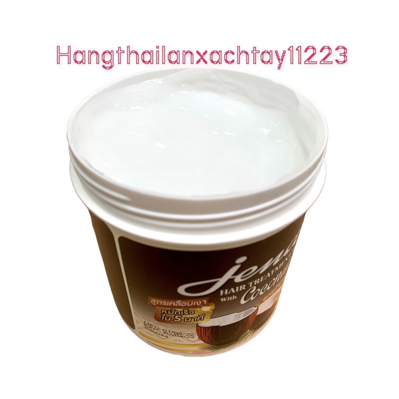 Kem ủ tóc dừa Già Jena Coconut Hair Treatment Wax 500ml nội địa Thái Lan