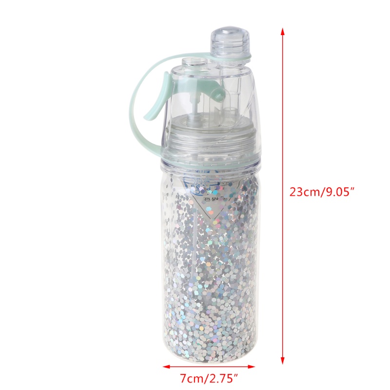 Bình Nước Hai Lớp Dung Tích 350ml Chống Tràn Tiện Dụng