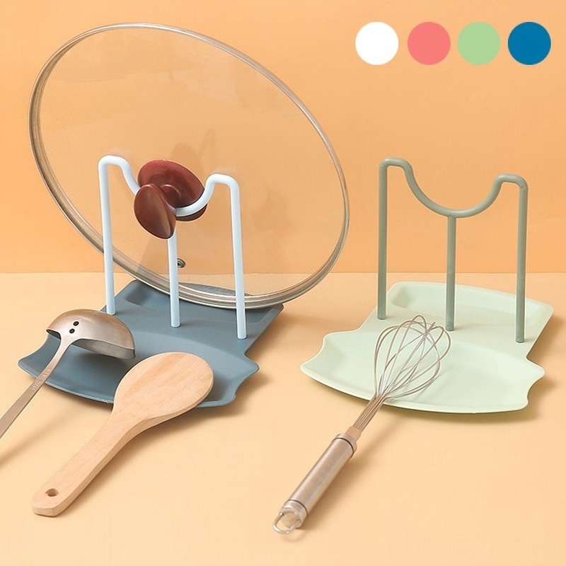 Giá Đỡ Nắp Nồi Và Muỗng Đa Năng Tiện Dụng Cho Nhà Bếp