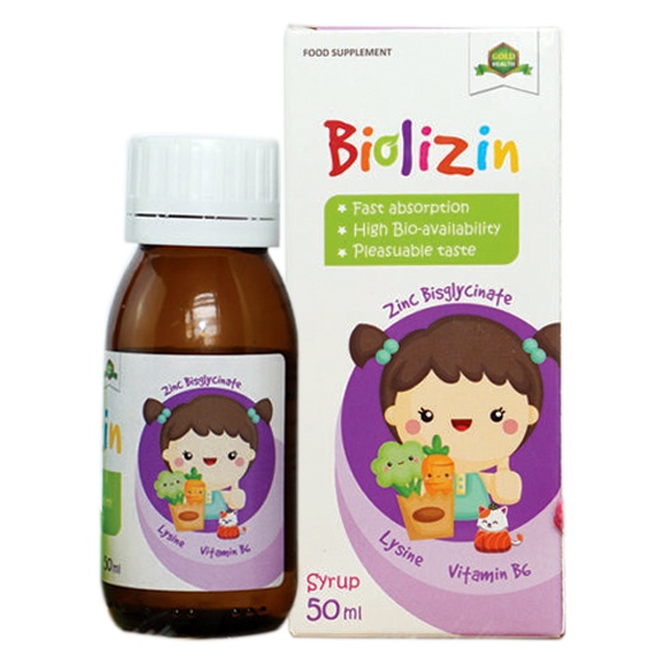 Biolizin Kẽm Hữu Cơ Lineabon k2 d3 Lysine B6 Giúp Bé Ăn Ngon Tăng Đề Kháng Bổ Sung Kẽm Chai 50ml