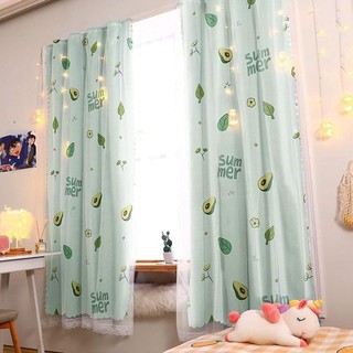 "[Rẻ nhất ] Rèm cửa dán tường, rèm móc treo chống nắng hai lớp, trang trí cửa sổ,phòng khách không khoan đục"