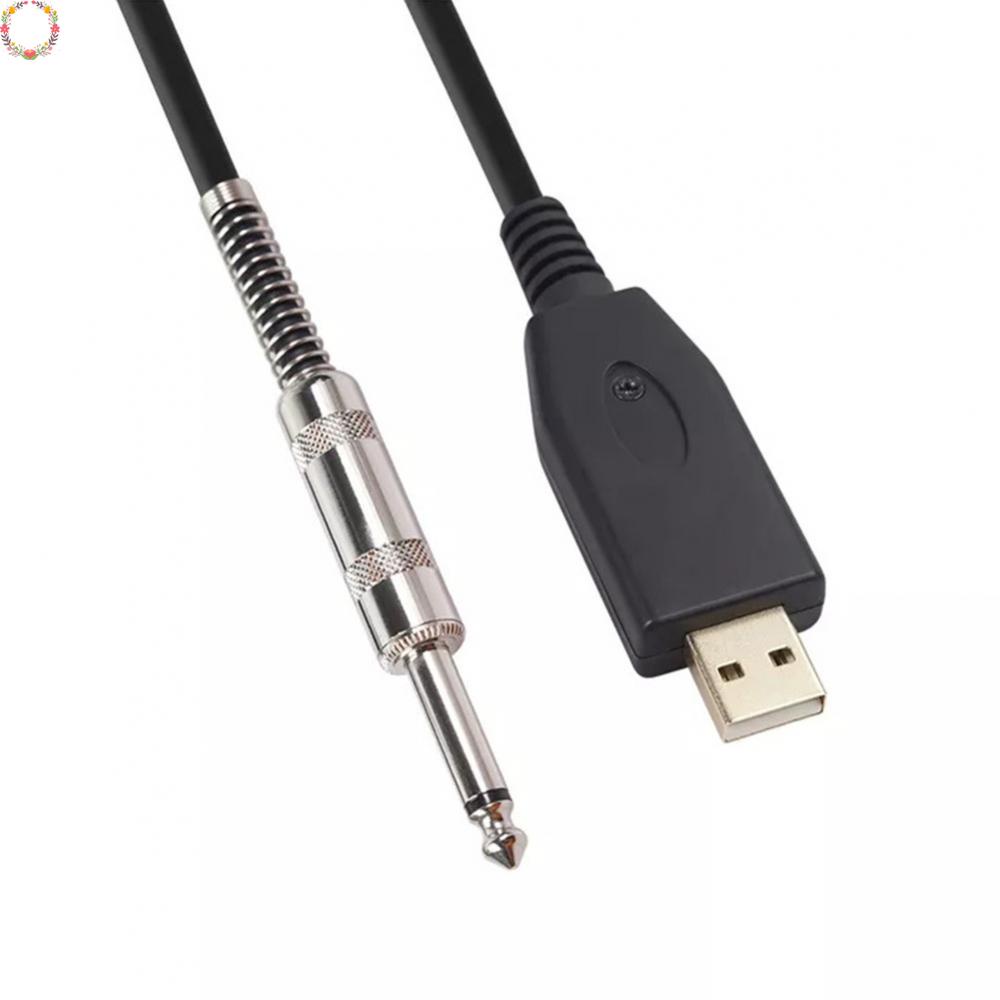 Cáp Kết Nối Đàn Guitar USB 10FT Đầu Đực Sang 6.35mm 1/4 inch Mono