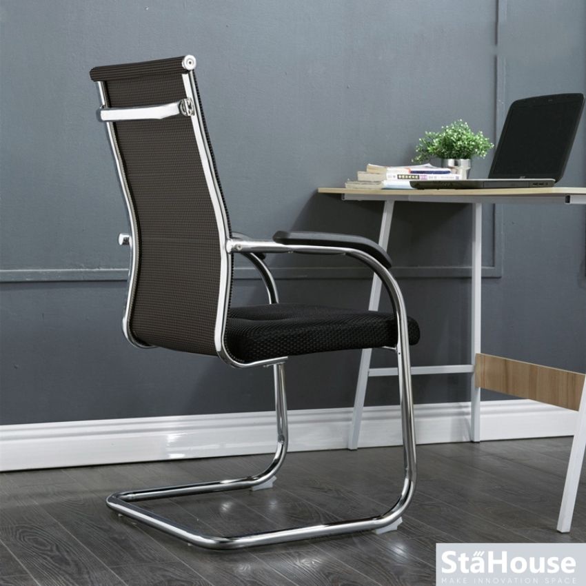 Ghế Chân Quỳ Lưng Lưới Đệm Êm Khung Chắc Chắn VP4009, Ghế văn phòng Stahouse Official Chair HN