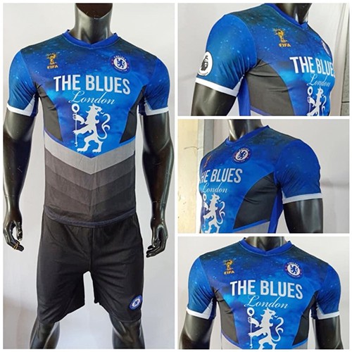 Bộ Quần Áo Đá Bóng Chelsea Mẫu Mới Logo Thêu Xịn Sò [TM]