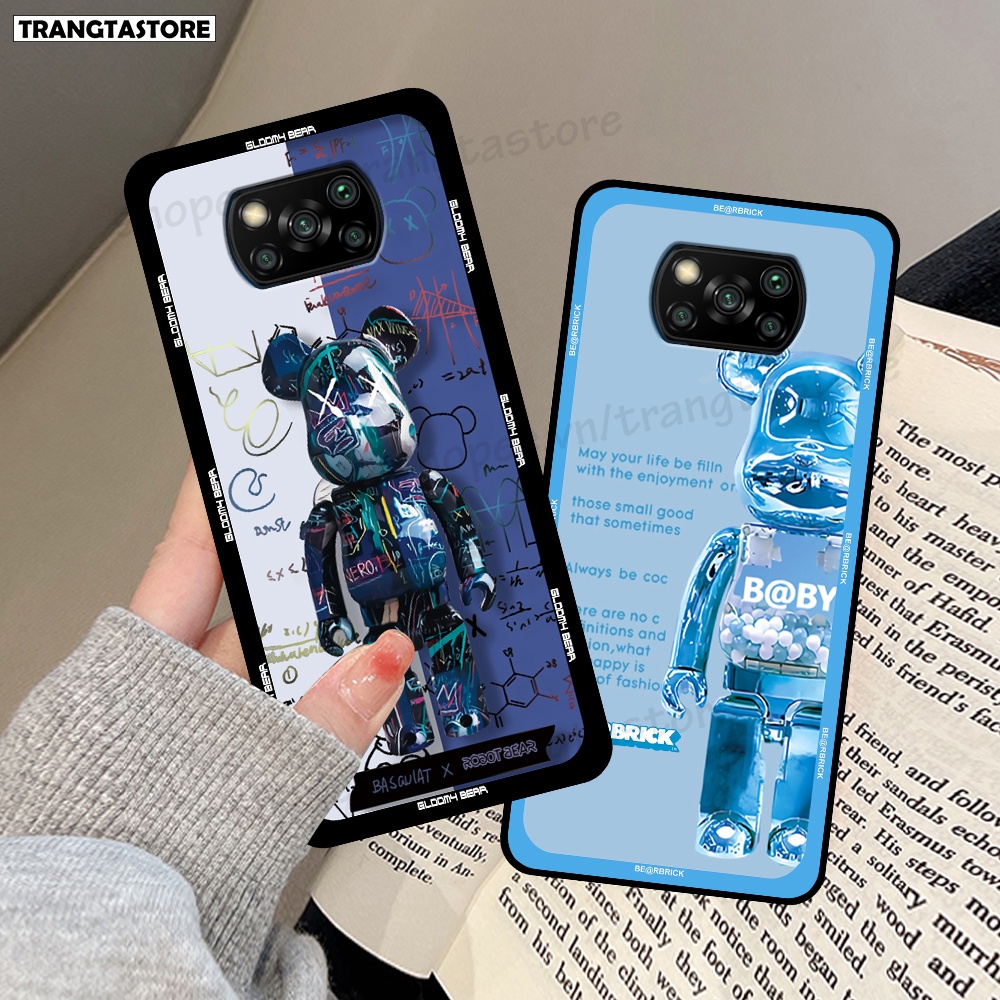 Ốp Xiaomi Poco X3 / Poco X3 Pro in hình gấu Bearbrick,Mountain,xanh,đen,đỏ giá rẻ