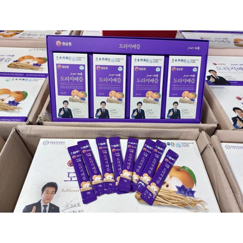 Nước Uống Bổ Phổi Sâm Lê Hàn Quốc, Hộp 32 Gói Dùng Cho Cả Gia Đình