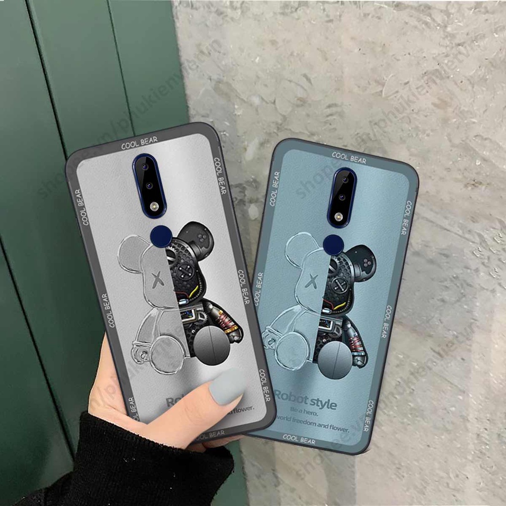 Ốp lưng điện thoại Nokia X5 / X6 gấu robot bear, phi hành gia đẹp, vỏ ốp rẻ đẹp