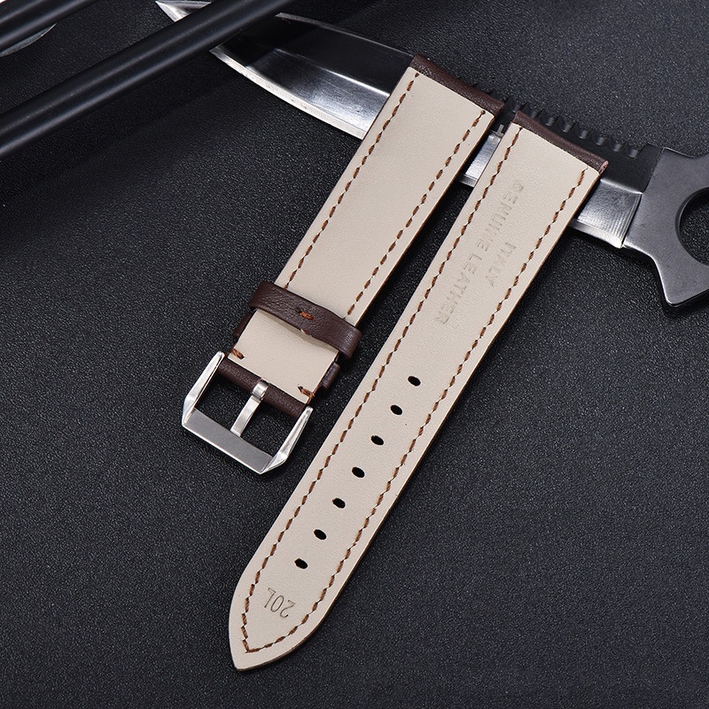 [HÀNG NHẬP] Dây Da Đồng Hồ Da Bò Italy AmaPeter Mềm mại chống thấm nước BO-36 nhiều size 12 14 16 18 20 22 24mm