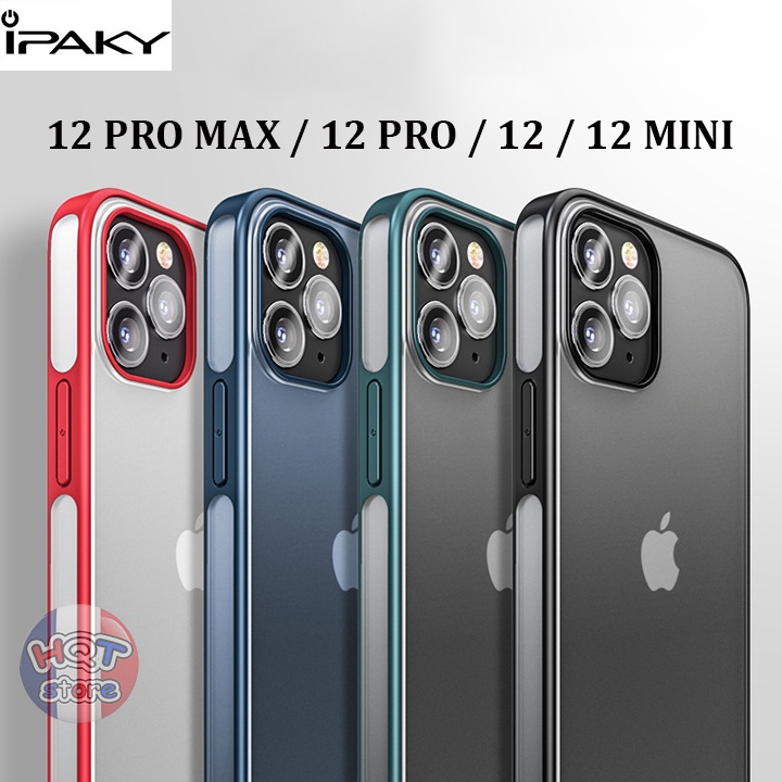 Ốp lưng nhám mờ IPaky Matte cho IP 12 Pro Max / 12 Pro / 12 / Mini chống vân tay chống bám bẩn