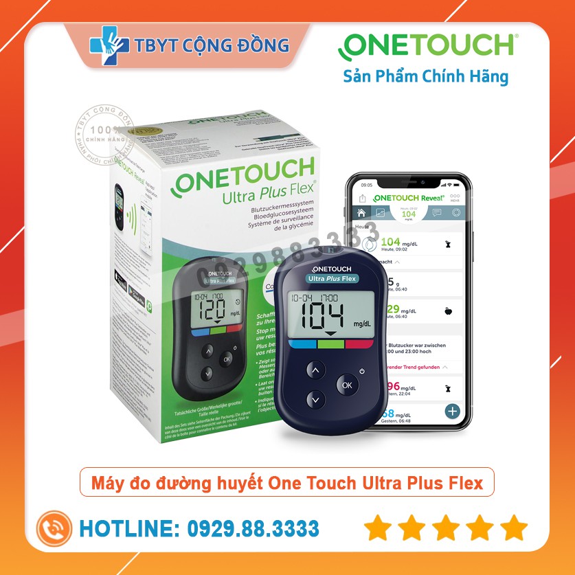 Máy đo đường huyết One Touch Ultra Plus Flex ( Hàng Chính hãng )