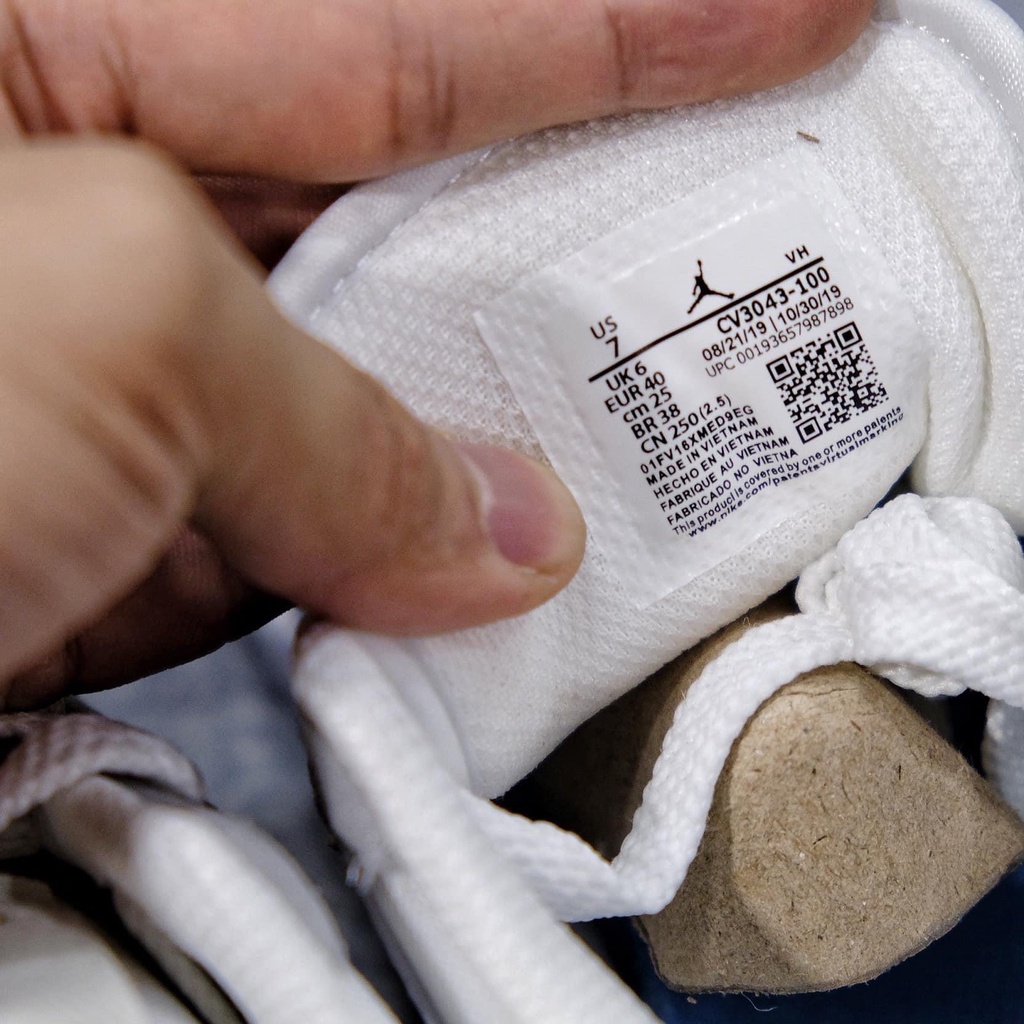 Giày thể thao nam nữ  Jordan paris cổ thấp - Giày Jordan thấp cổ màu xám xanh Full Box