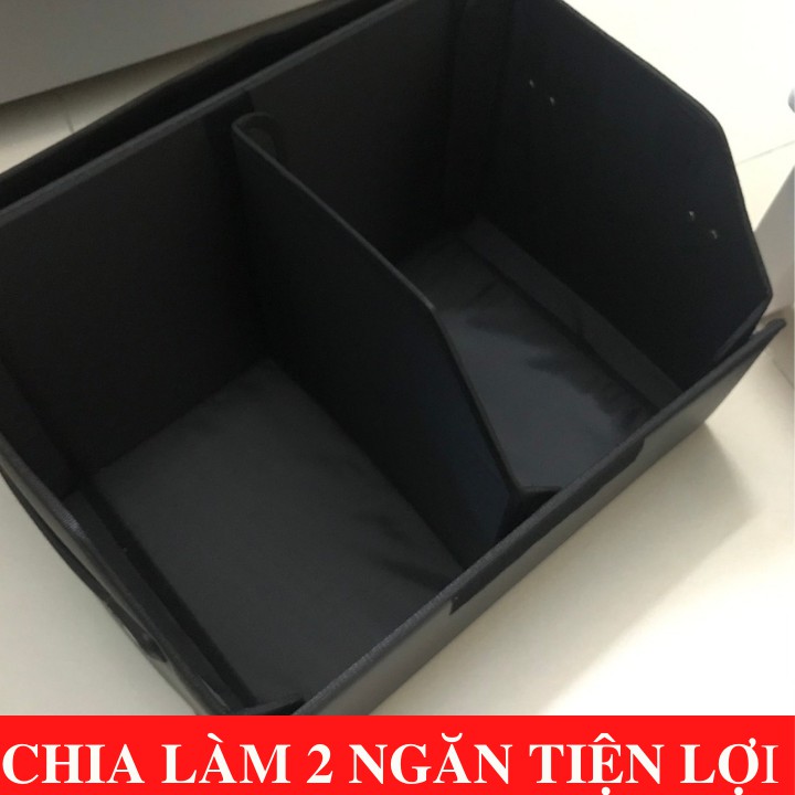 Hộp Đựng Để Đồ Cốp Ô Tô Bằng Da Cao Cấp Có Thể Tháo Lắp Gâp Gọn Được