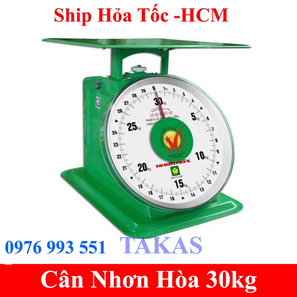 Cân Nhơn Hòa 30Kg - mặt số 9 inches (CĐH-30) bảo hành 12 tháng chính hãng