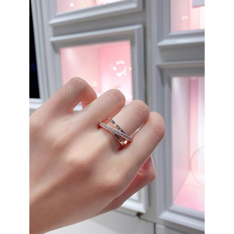 PANDORA Nhẫn Đính Hôn Bạc 925 Thiết Kế Độc Đáo Cho Nữ