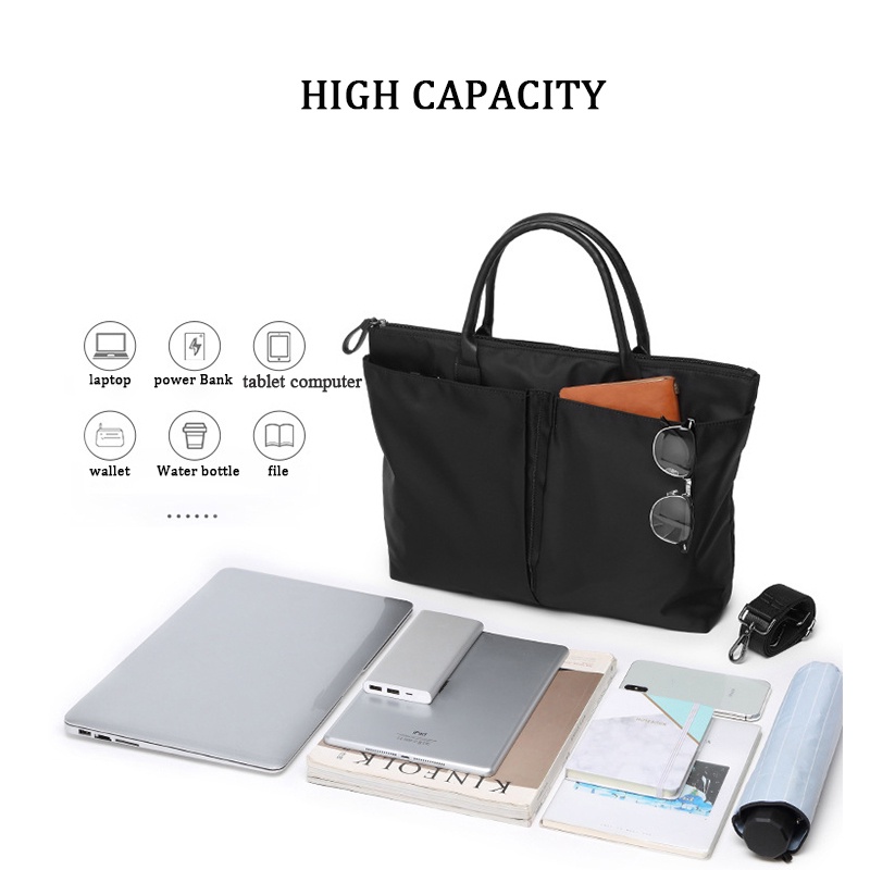 Túi xách cỡ lớn chống nước chống sốc thời trang nam nữ thích hợp cho Macbook Air Pro 13 15 12 13.3 14 15.6 inch