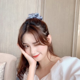 Dây buộc tóc vải lụa Scrunchies nhiều màu