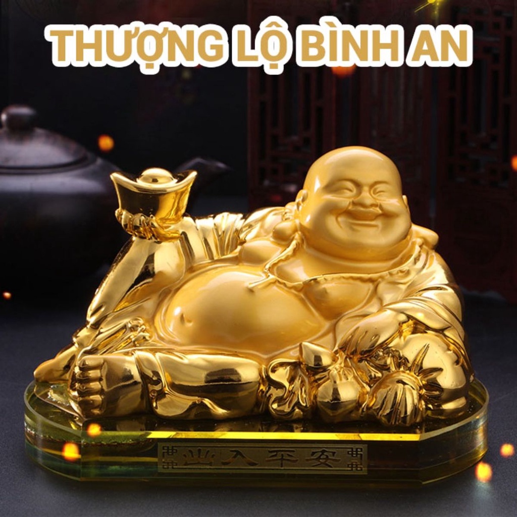 Tượng Phật Di Lặc phong thủy để xe ô tô an lạc vui vẻ may mắn,tốt lành