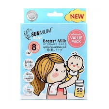 SET 12 TÚI TRỮ SỮA MẸ SUNMOM 50PCS THÁI LAN