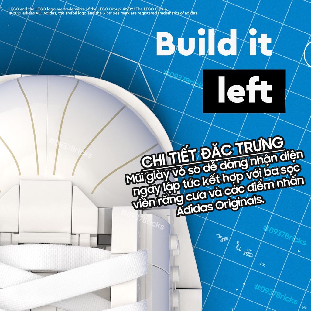 LEGO 10282 HUYỀN THOẠI GIÀY ADIDAS SUPERSTAR