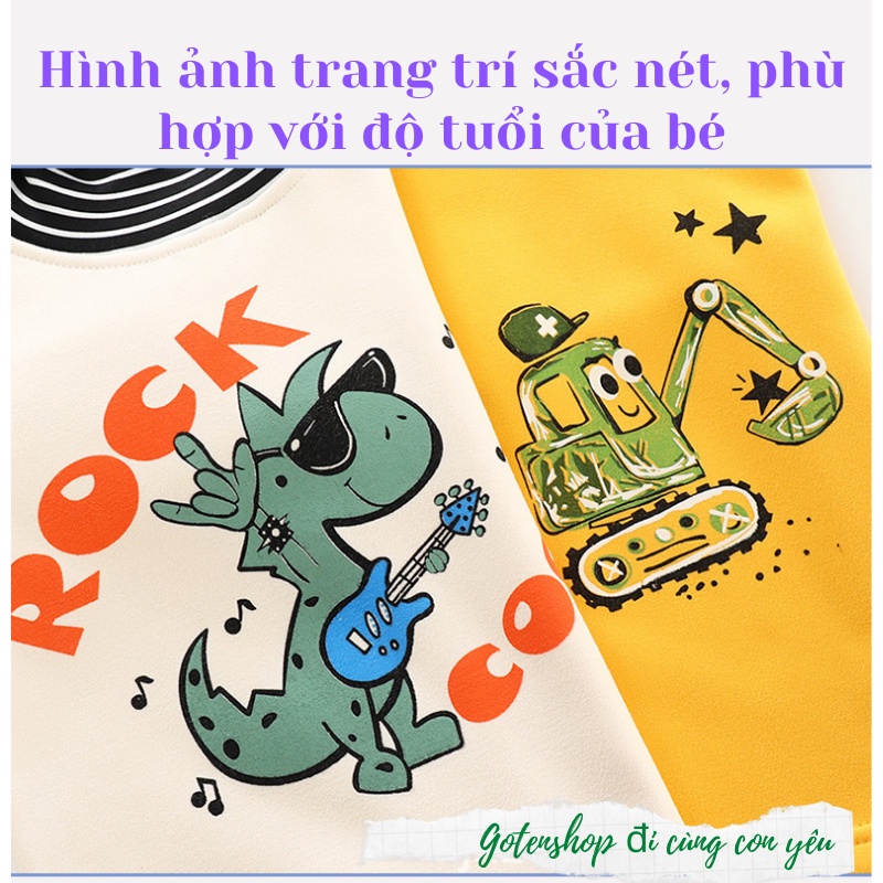 Áo nỉ cổ lọ cho bé, áo nỉ lót lông trẻ em hàng quảng châu cao cấp dày dặn, không xù khi mặc nhiều AN11