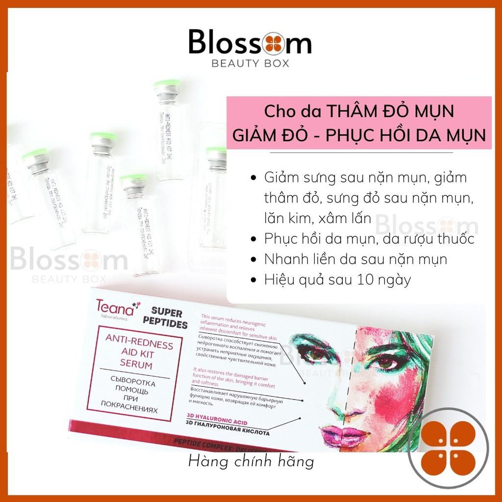 Serum sáng da, thâm mụn Teana ANTIREDNESS super peptides