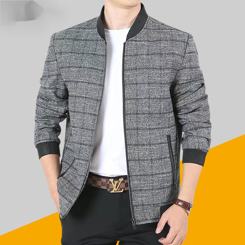 Áo Khoác Mỏng Dáng Rộng Phong Cách Mới Dành Cho Nam Trung Niên Và Lớn Tuổi Thời Trang Xuân Thu 7