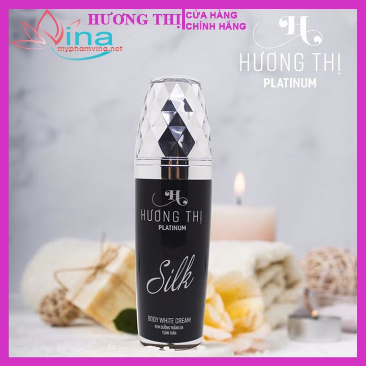 KEM DƯỠNG TRẮNG TOÀN THÂN HƯƠNG THỊ SILK BODY WHITE CREAM 120GR