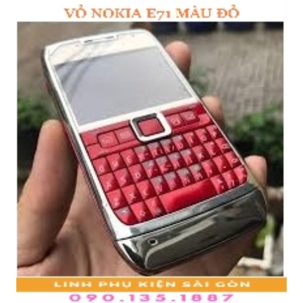 VỎ NOKIA E71 MÀU ĐỎ