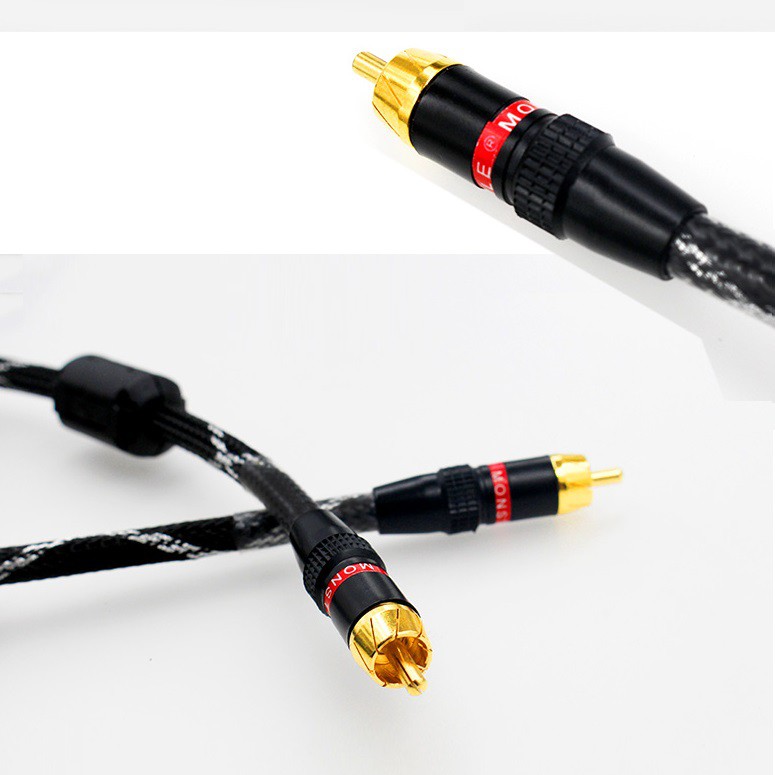 Dây tín hiệu Audio Monster standard 100 hai đầu RCA chống nhiễu 1.5m