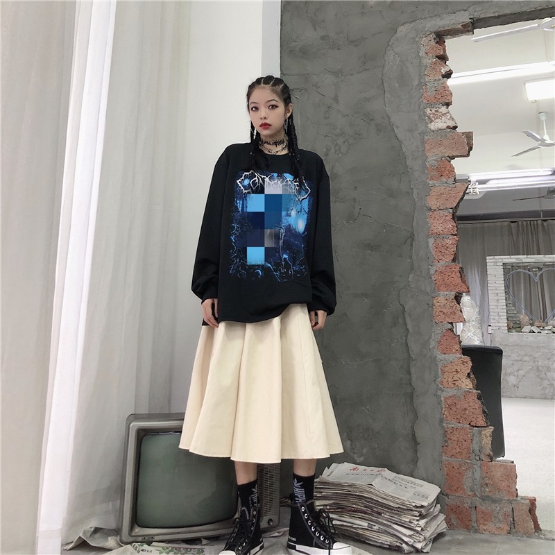 [SẴN] Chân váy Midi dài Khaki Ulzzang Quảng Châu VJD4 | BigBuy360 - bigbuy360.vn