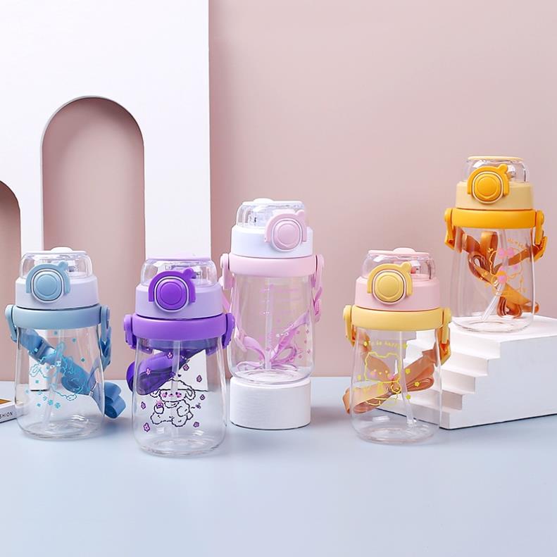 Bình Đựng Nước Nhựa Đẹp Cute Dễ Thương 400ml