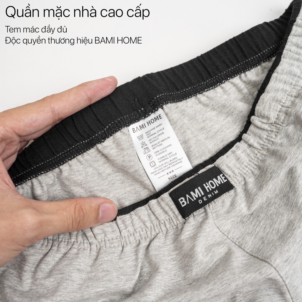 Quần đùi nam BAMIHOME mặc nhà phong cách Unisex chất thun cotton cao cấp form Slim Fit QT4C01