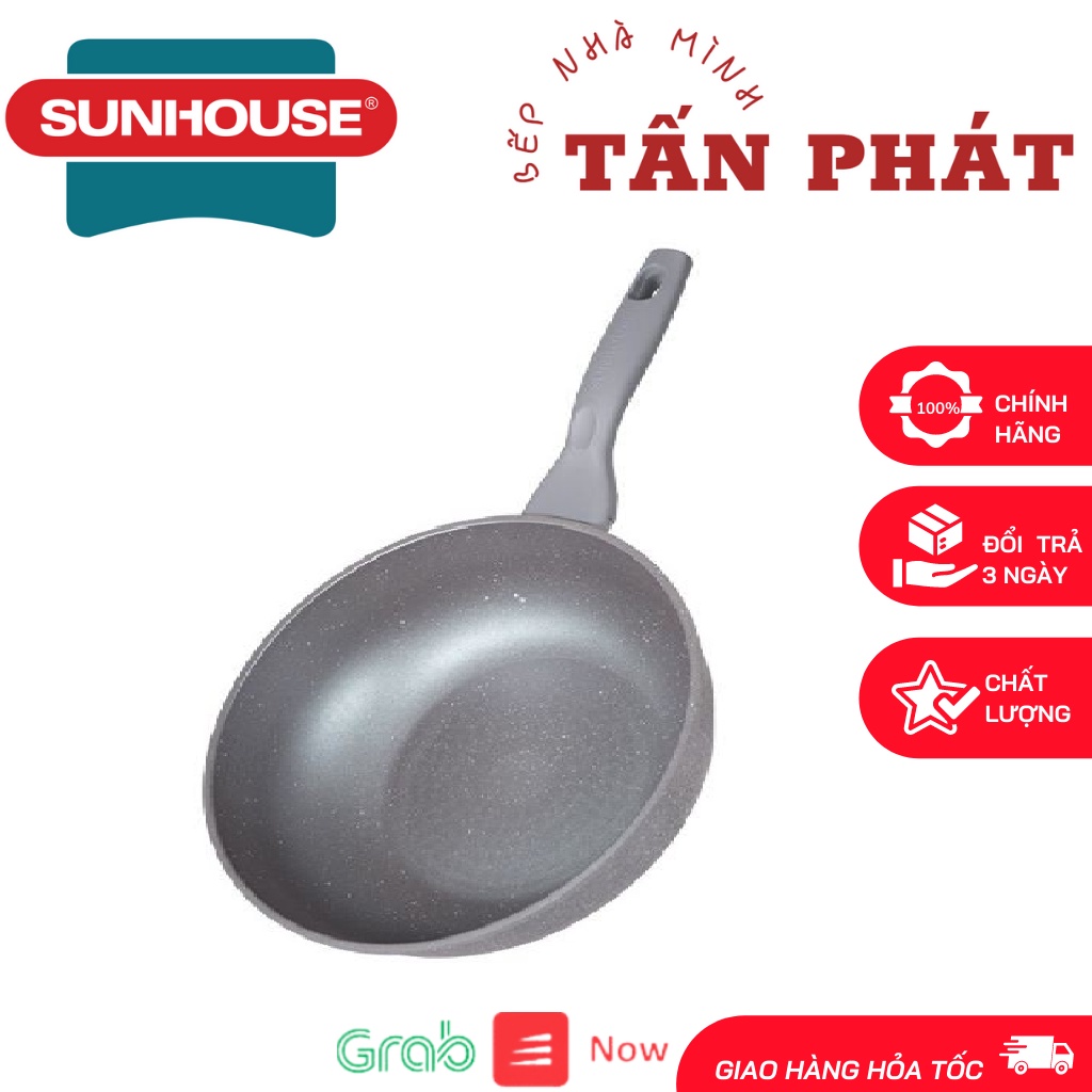 CHẢO SÂU ĐÁ ĐÁY TỪ SUNHOUSE SHG1228MMA (DÙNG VỚI MỌI LOẠI BẾP)