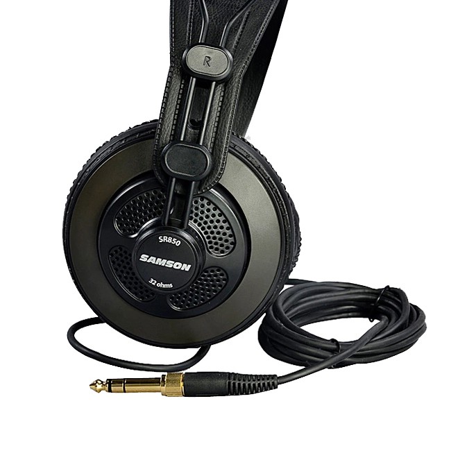 Tai nghe chụp tai kiểm âm phòng thu chuyên nghiệp Samson SR850 cổng 3.5mm