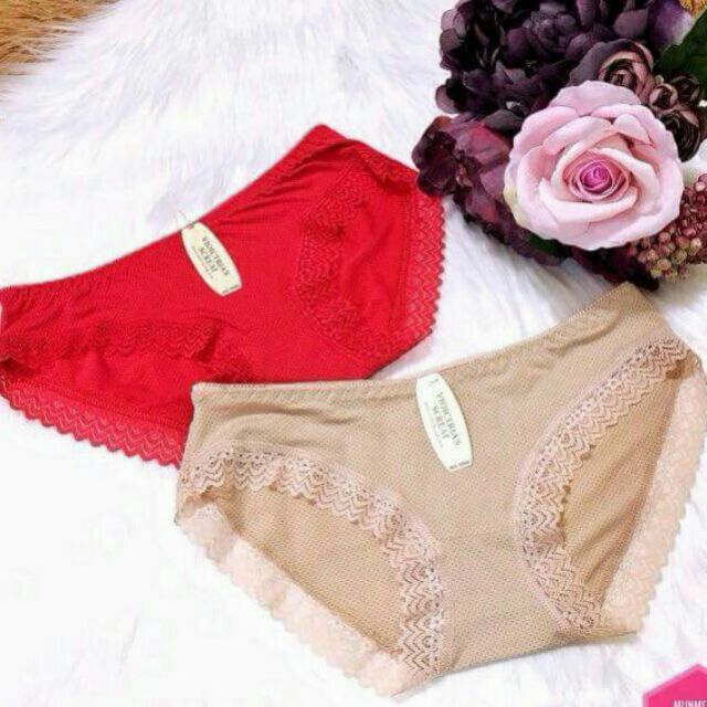 Set 5 Quần lót su thông hơi viền ren