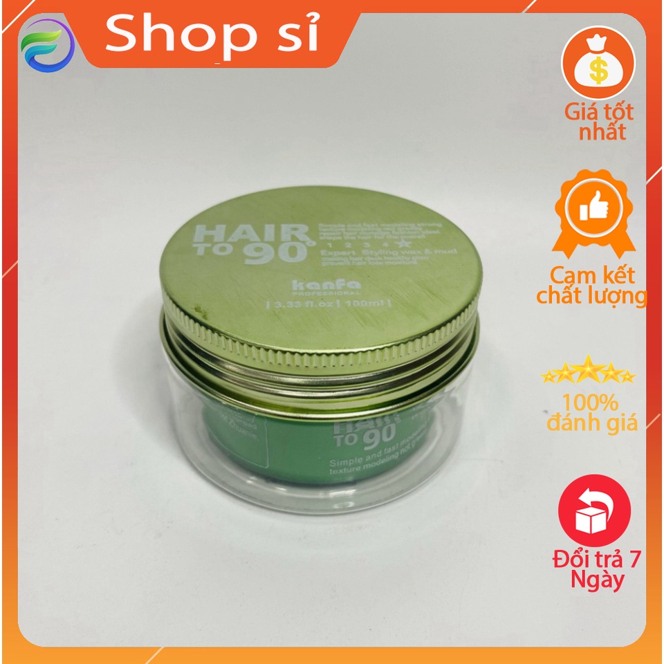 [CHÍNH HÃNG] Sáp vuốt tóc Hair to 90 Màu xanh lá 100ml0