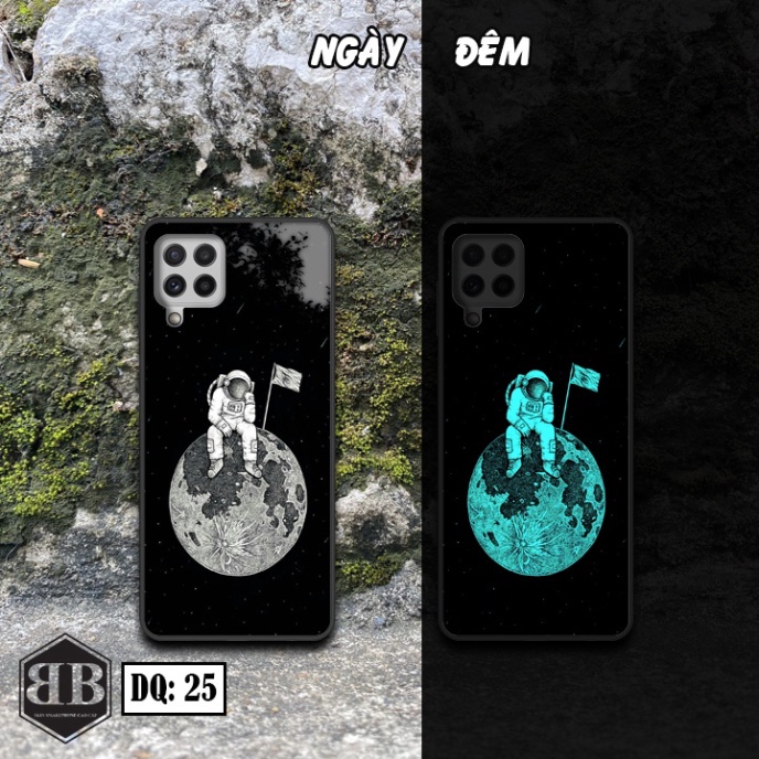 Ốp lưng kính Dạ Quang Samsung Galaxy A22 4G phát sáng trong đêm chống xước tốt