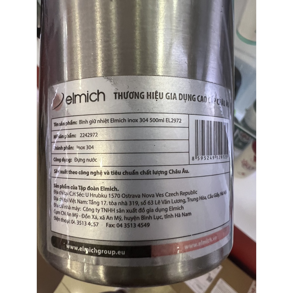 Bình giữ nhiệt Elmich 500ml 2972