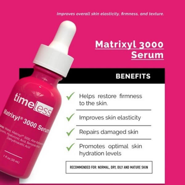 Serum Dưỡng Ẩm Chống Lão Hóa Timeless Matrixyl 3000 30ml