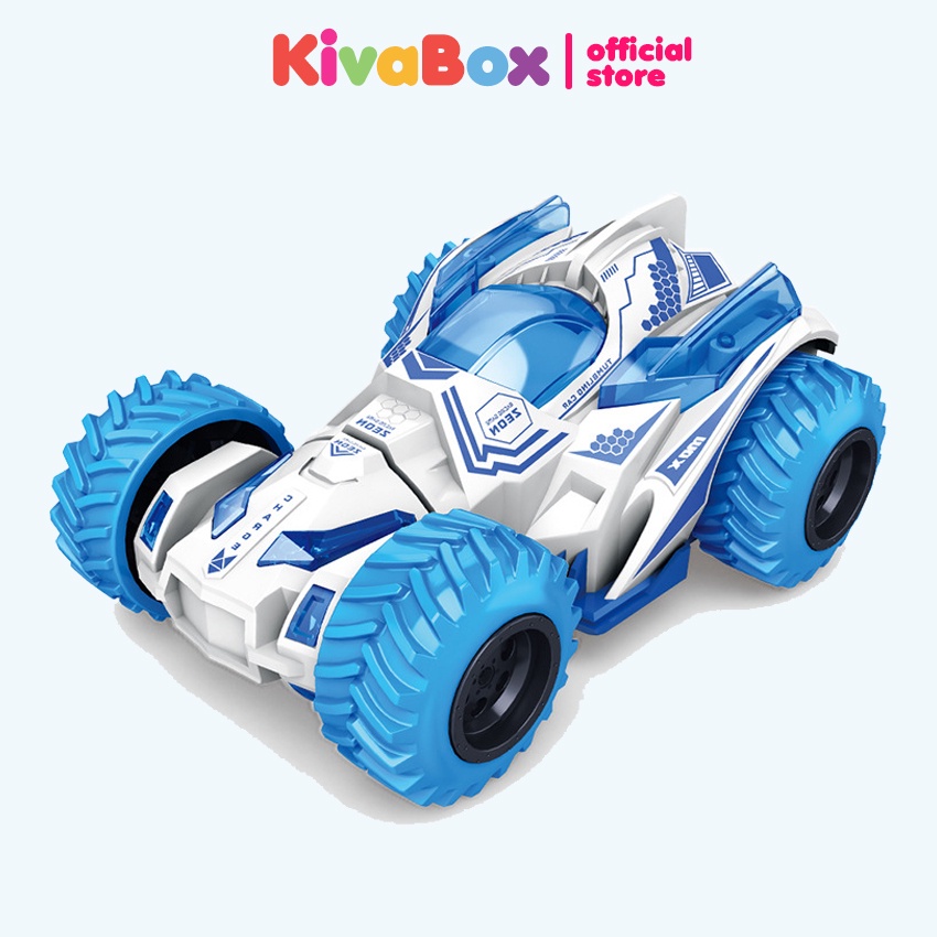 Xe địa hình nhào lộn KivaBox , nhựa ABS siêu bền, đầu xoay vòng vui nhộn