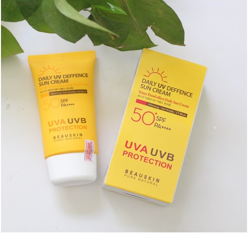 Bộ 2 Kem chống nắng trắng da hàn quốc Beauskin Uv Deffence SunBlock Spf 50pa+++ 50ml/Hộp