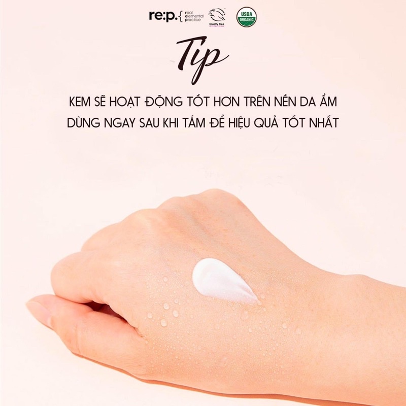 Kem dưỡng ngăn ngừa và giảm rạn da Rep Re:p natural herb ultra firming stretch cream